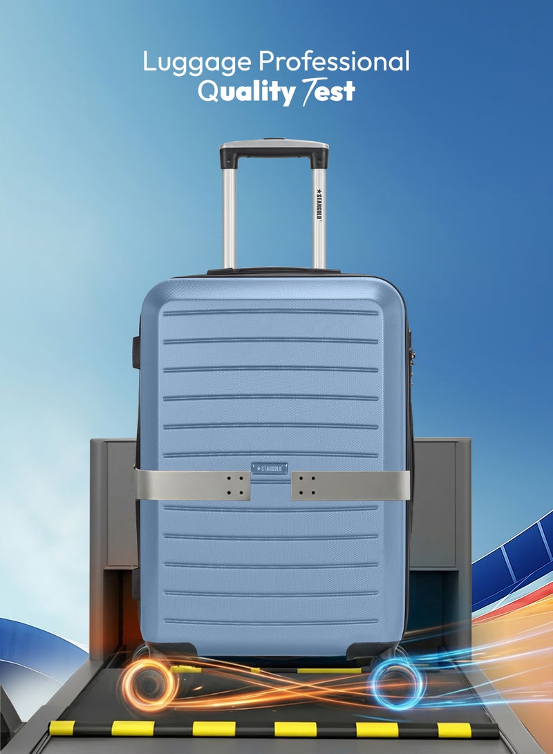 ستارجولد مجموعة حقائب سفر مكونة من 3 قطع من حقائب أمتعة السفر ذات الجانب الصلب من مادة ABS - Image 3